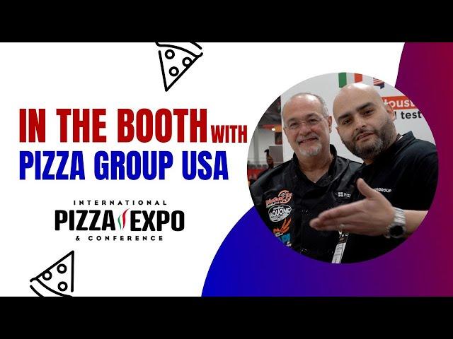 In the Booth with Pizza Group USA at the International Pizza Expo!