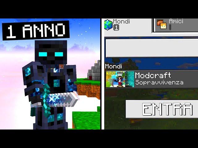 ENTRO NELLA MODCRAFT DOPO 1 ANNO - MINECRAFT ITA