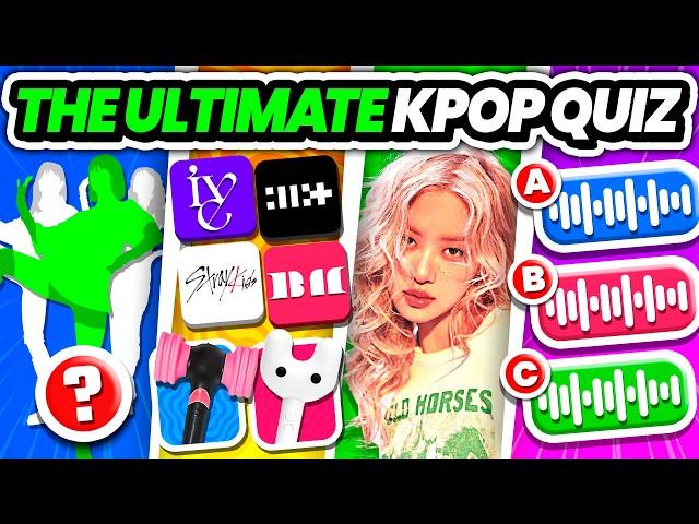 THE ULTIMATE KPOP QUIZ CHALLENGE  KPOP QUIZ 2024