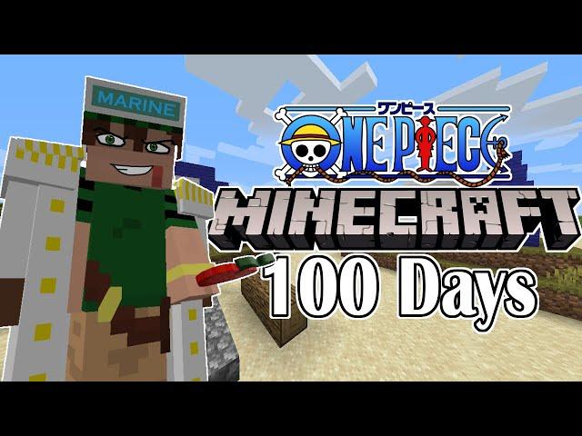 I Survived One Piece Minecraft for 100 Days!