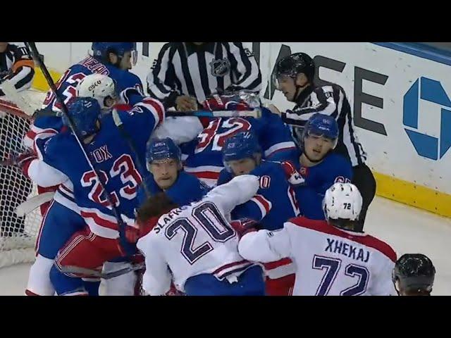 Feisty Game Between Rangers & Canadiens