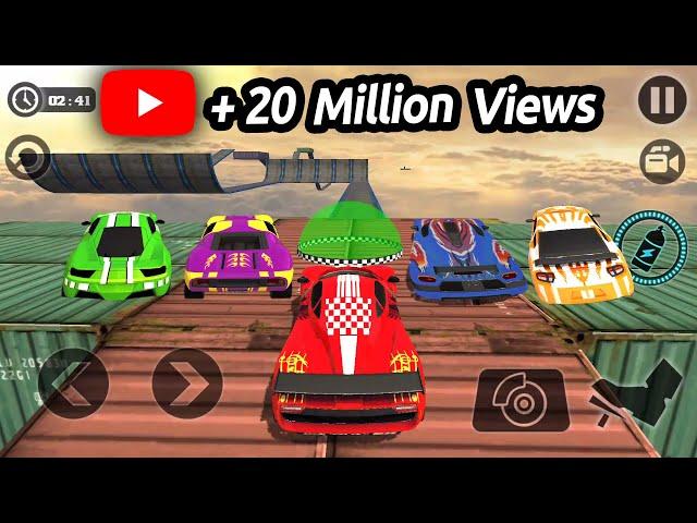 Impossible Stunt Car Tracks 3D All Vehicles Unlocked - Android GamePlay 2021