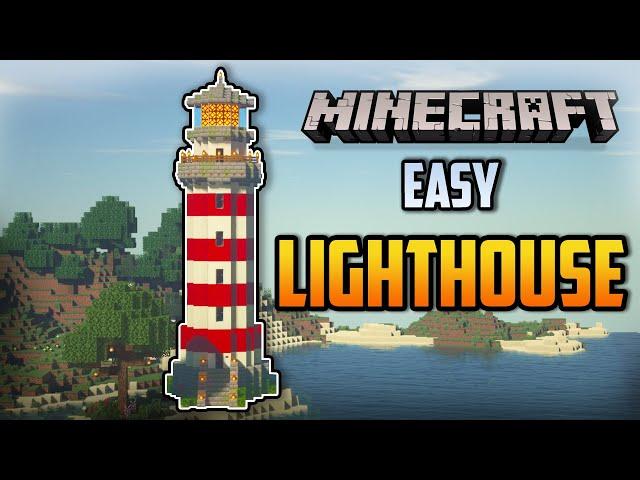 Minecraft : How to build a LIGHTHOUSE ( EASY )