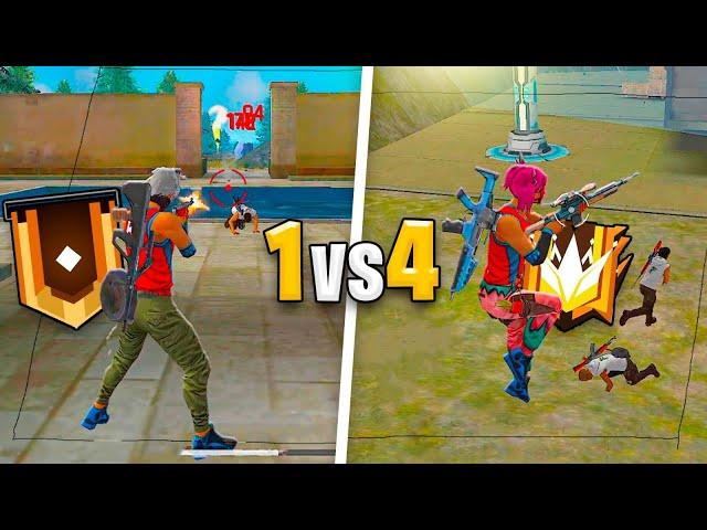 DO OURO AO ELITE NO RUSHADÃO SOLO VS SQUAD NO FREE FIRE!