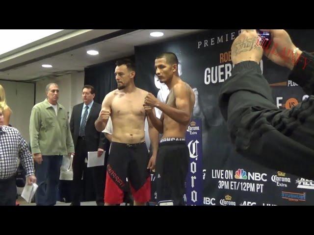 Robert Guerrero vs Aron Martinez weigh ins - Villainfy