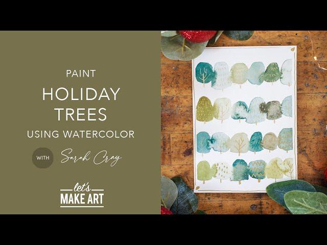 Easy Christmas Card Idea | With Sarah Cray of Let's Make Art