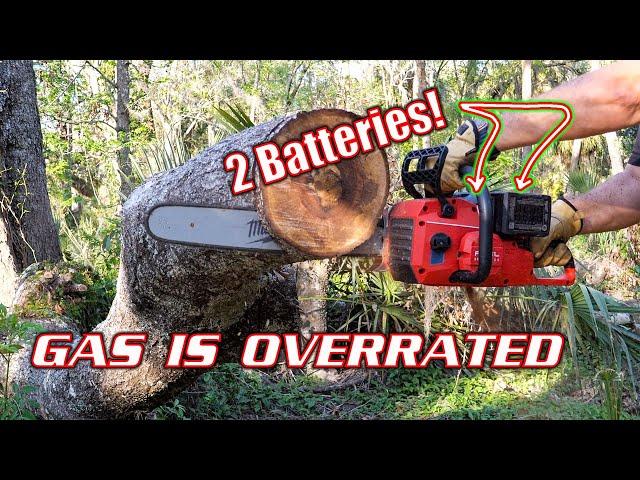 Leaving GAS Behind! Milwaukee Dual Battery 20" M18 FUEL 2-SPEED Chainsaw