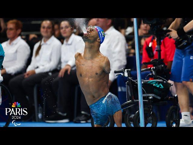 MUST SEE: Brazilian torpedo Gabriel Araujo claims backstroke gold at Paralympics | NBC Sports