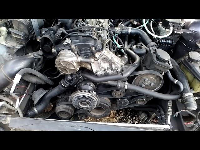 Как правильно снять или одеть ремень привода двигателя M57