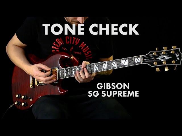 TONE CHECK: Gibson SG Supreme Electric Guitar Demo | Cream City Music