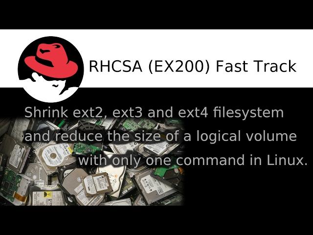 Shrink ext2 ext3 and ext4 file system and reduce the size of a logical volume with only one command.