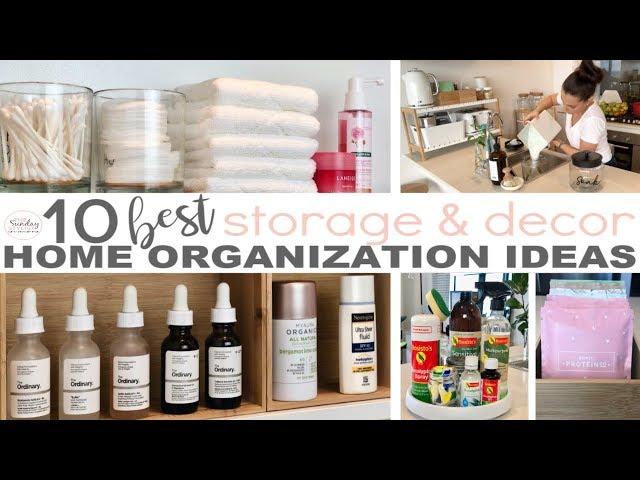 HOME ORGANIZATION TIPS AND HACKS - CLEVER SMALL SPACE STORAGE SOLUTIONS || THE SUNDAY STYLIST