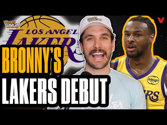 Why Bronny James struggled in Lakers debut + Grading Warriors offseason moves | Hoops Tonight