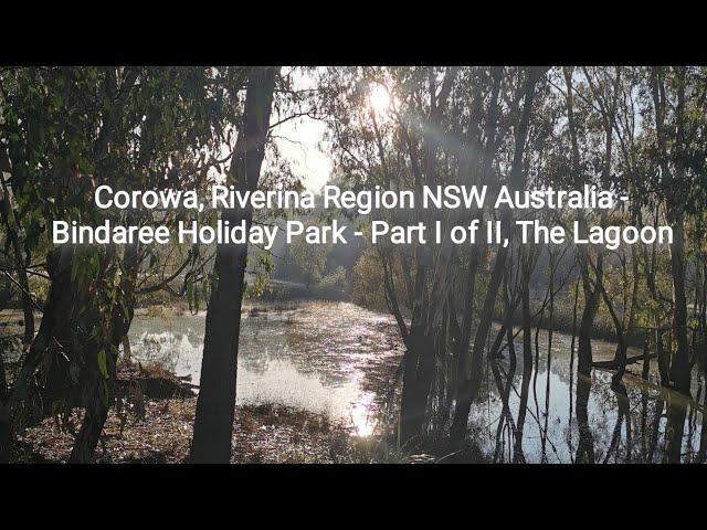 Corowa, Riverina Region NSW Australia - Bindaree Holiday Park - Part I of II, The Lagoon