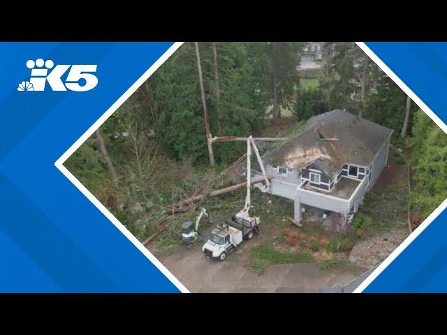 Lake Stevens, surrounding areas assess damage from bomb cyclone