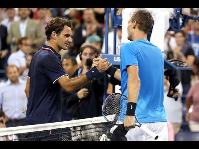 Tomas Berdych vs Roger Federer - US Open 2012 Quarterfinal: HD Highlights