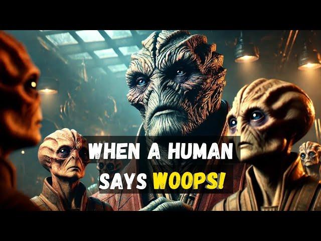 When a human says "Whoops" | Short HFY Story #hfy #scifi #scifistories1977