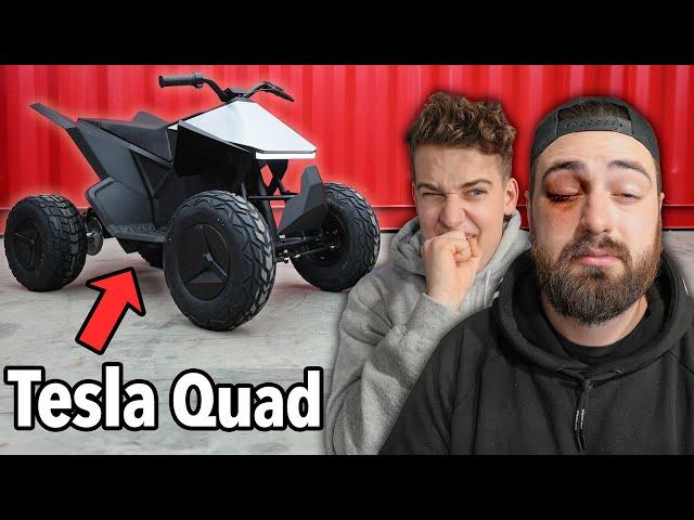 Surprising my Injured Friend with Tesla Cyber Quad