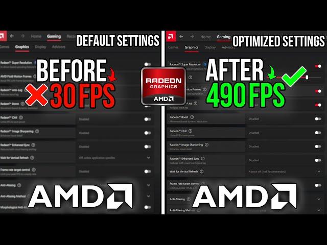BEST AMD Radeon Settings For GAMING & Performance - AMD Ultimate GUIDE 2025 *Update New Settings*