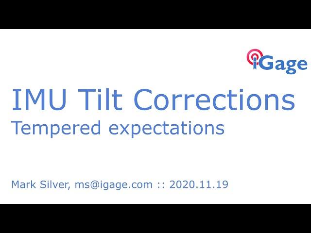 IMU GNSS Rover Tilt Expectations