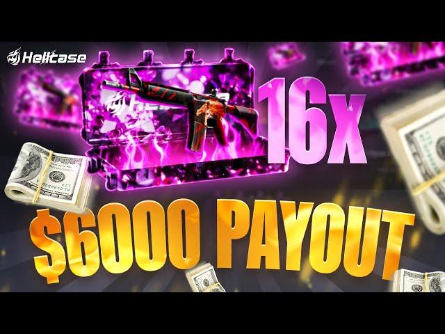 HUGE 16 DIAMOND CASES IN ONE CASE BATTLE vs SampeV2?! (HELLCASE)