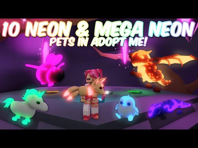 MAKING 10 PETS NEON AND MEGA NEON in Adopt Me! ⭐️️