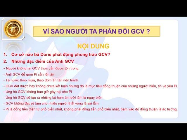 VÌ SAO NGƯỜI TA PHẢN ĐỐI GCV