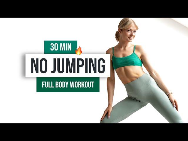 DAY 5 Back to Basics - 30 MIN FULL BODY NO JUMPING + ABS Workout - No Equipment