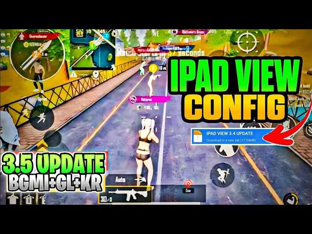 Bgmi 3.5 Ipad View Config, 90 Fps+Smooth Config Pubg Kr+Gl+Bgmi, Pubg 3.5 lag fix config