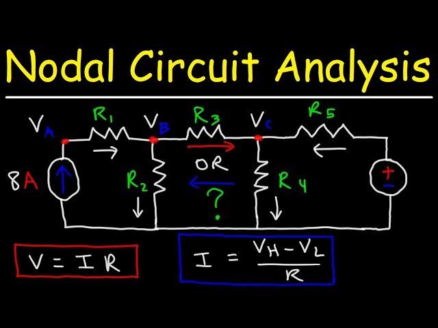 Node Voltage Method Circuit Analysis With Current Sources