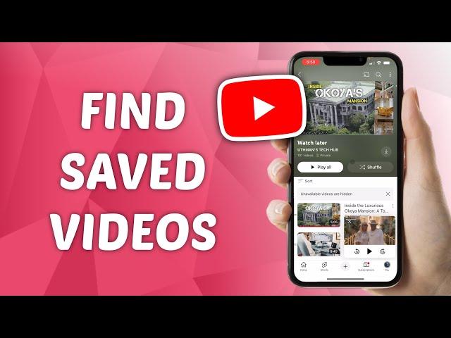 How to Find Saved Videos on YouTube! (2025)