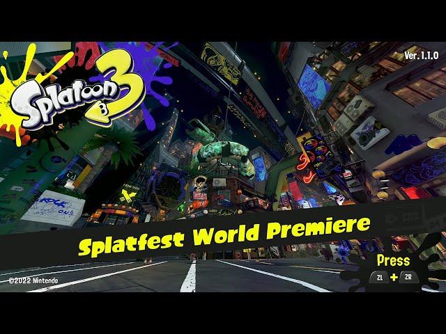 Splatoon 3: Splatfest World Premiere - 105 Minute Gameplay [Switch]