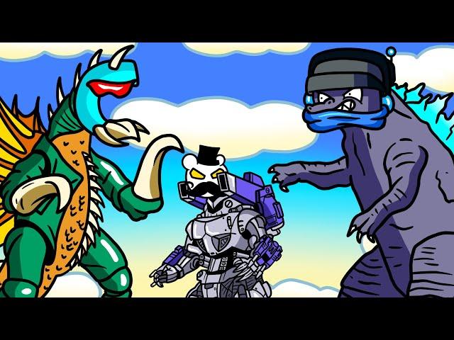 We Battle as Godzilla Monsters and Destroy Entire Cities in GigaBash!