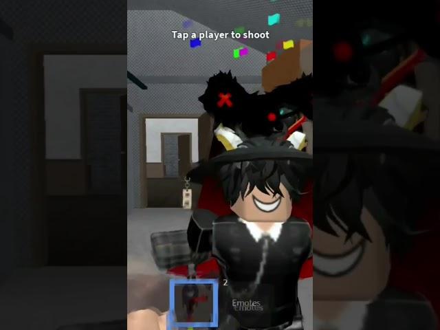 pretending to be afk as sheriff!! #roblox #robloxedit #robloxmemes #murdermystery2 #mm2 #viral #edit