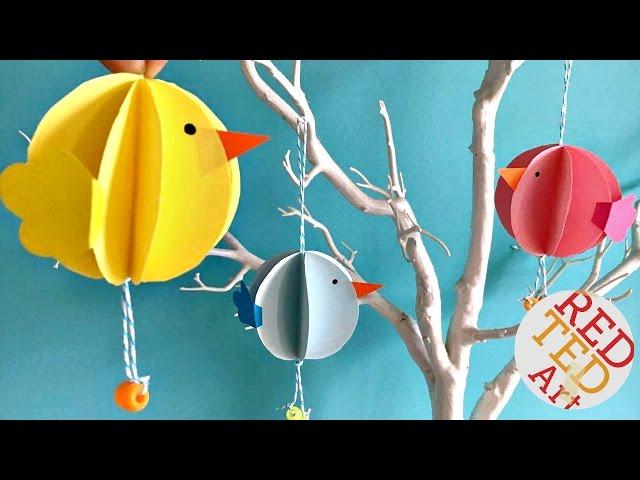 Easy Bauble Chick Ornaments DIY - Easter DIY - Spring Decor DIY