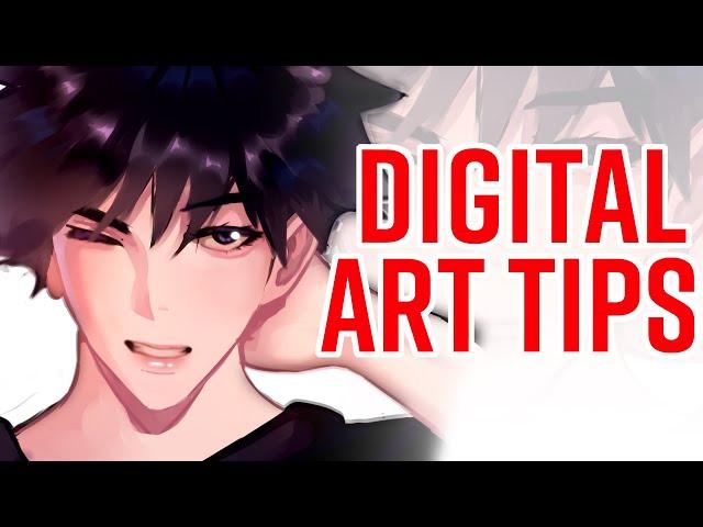 5 Digital Art Tips FOR BEGINNERS 2021