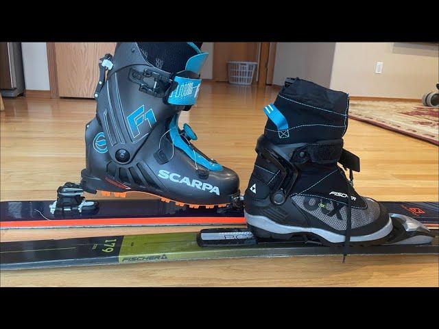 Backcountry XC Vs Alpine Touring Skiing. Comparing AT and Cross Country Downhill.