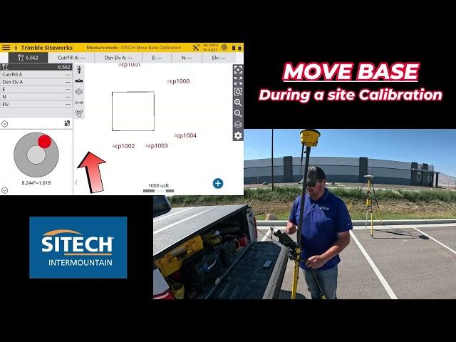 Siteworks Move a Base During a Site Calibration