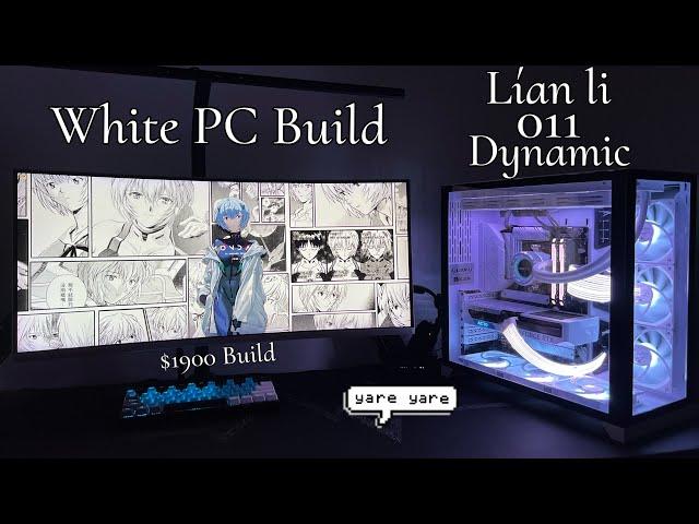 My First PC Build | White Build | Lian Li O11 Dynamic | 4060ti | RGB Overload