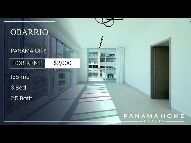 $2,000 Spacious Apartment in Obarrio Available for Rent