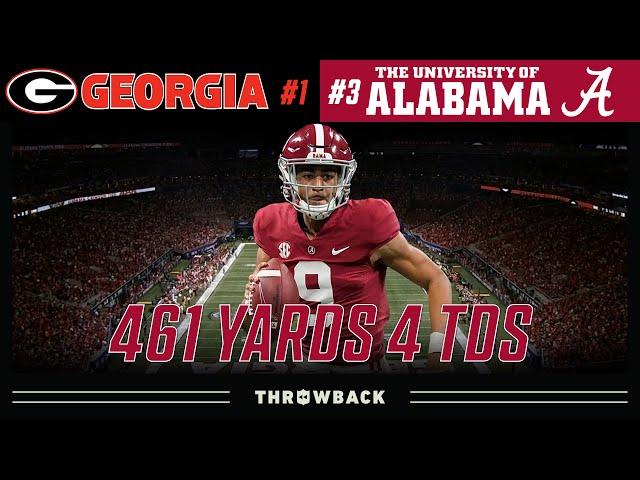 Bryce Young Cooks CFB’s Greatest Defense! (#1 Georgia vs. #3 Alabama, 2021 SEC Championship)