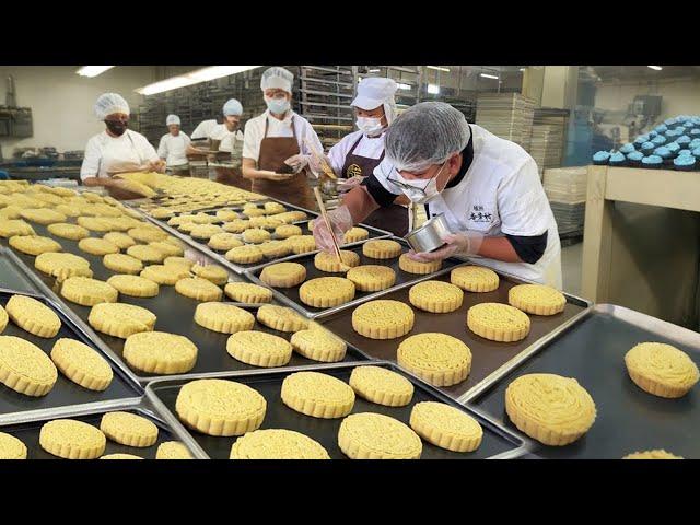 How are mooncakes made in the factory? | Mooncake making process | Mooncake factory