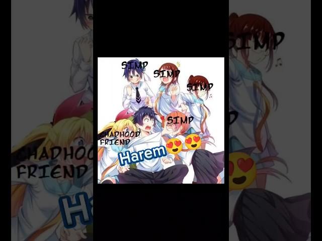 top 5 harem anime#harem #top5 #anime #trending #cute #shorts