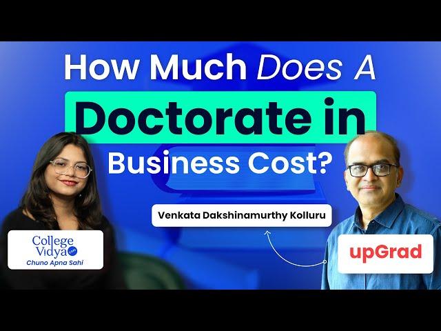 What is an Average Fee Structure of a DBA Program? ft. Venkata Dakshinamurthy Kolluru