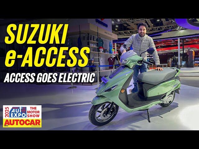 Suzuki e-Access - Electric scooter to rival Bajaj Chetak & TVS iQube |Auto Expo 2025| Autocar India