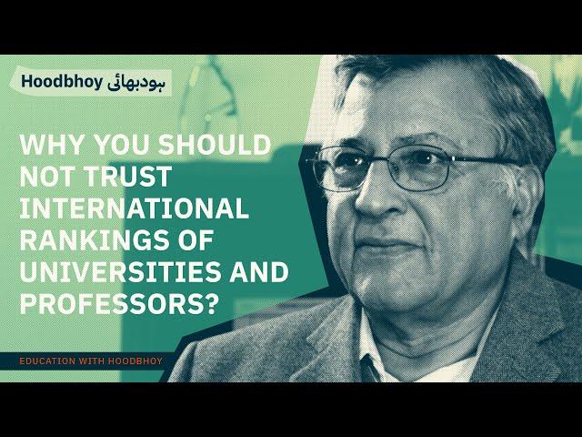 Why you should not trust international rankings of universities and professors (English)