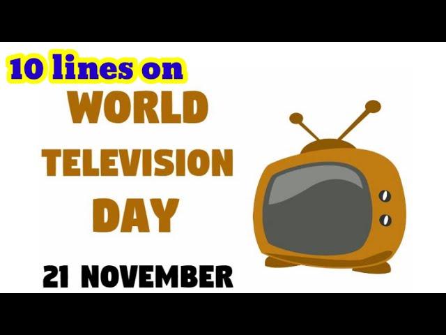 10 Lines on World Television Day/Essay on World Television Day in English/#WorldTelevisionday