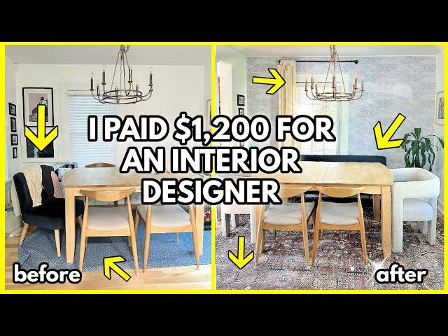 I HIRED A PROFESSIONAL INTERIOR DESIGNER: What is worth over $1,000? (Shocking Results!)