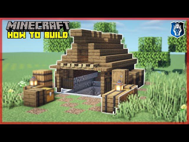 Minecraft How To Build a Descent to the Mine (Tutorial)