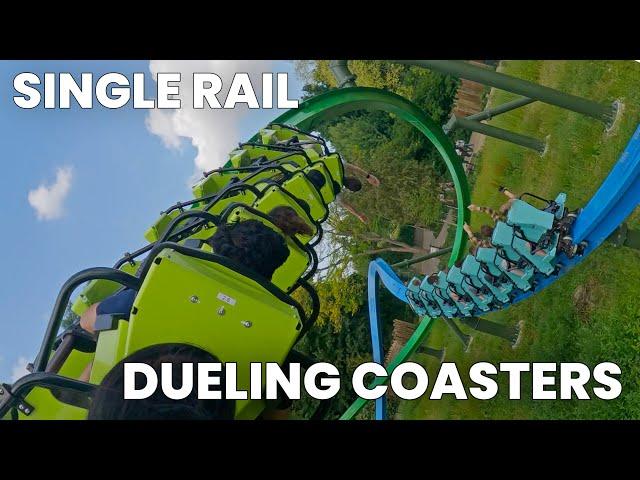 YoY Back Row POV (Both Sides) New for 2025 RMC Raptor Coasters at Walibi Holland